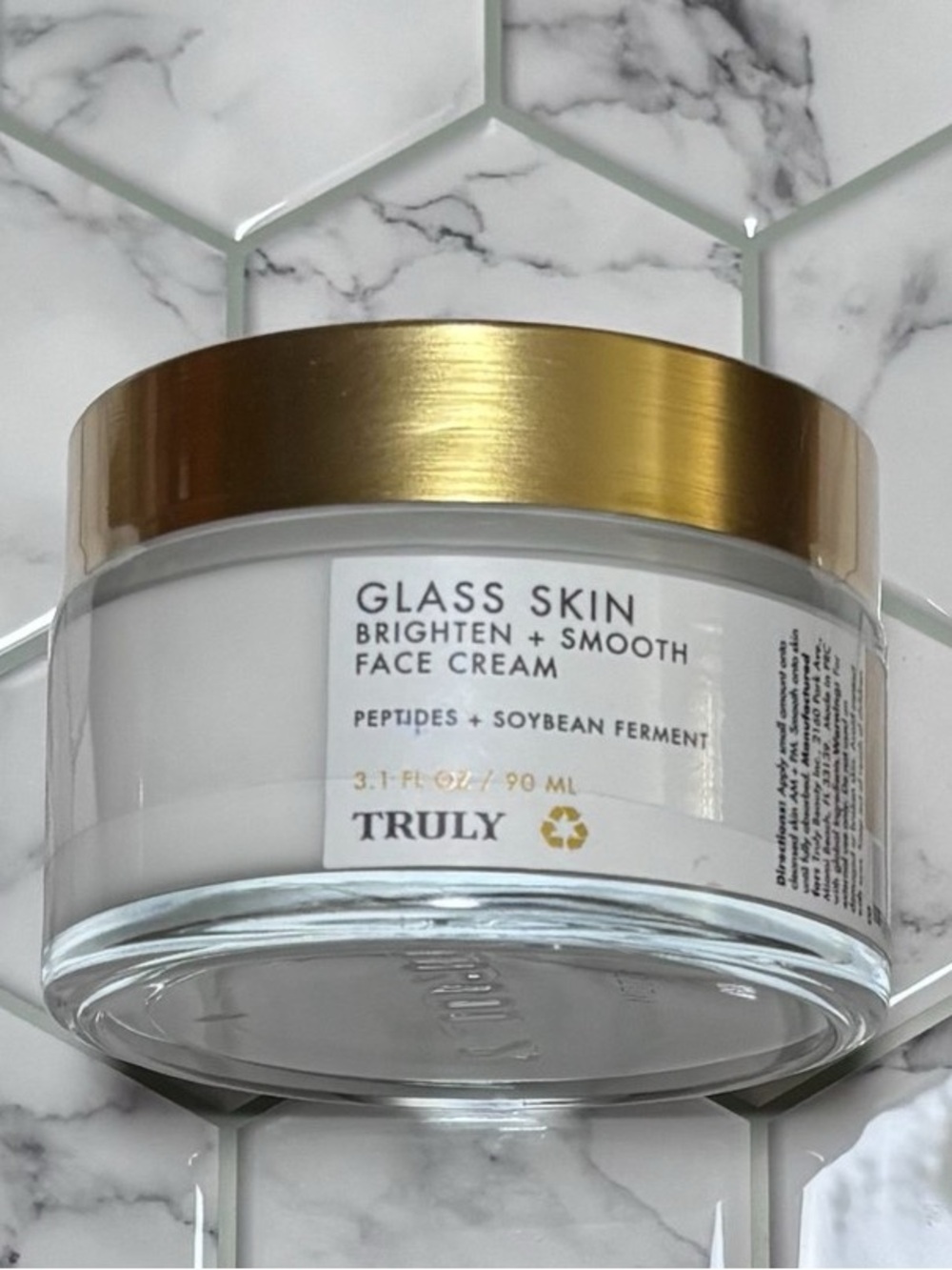 Truly NEW Glass Skin Brightens/Smooths Face Cream 90ml
